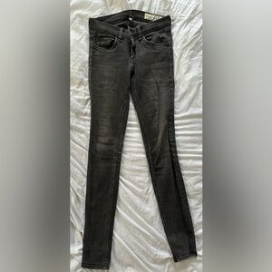 Rag & Bone Women’s Charcoal Skinny Jeans Size 25 W1502K302 Rock